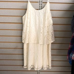 White lace romper
